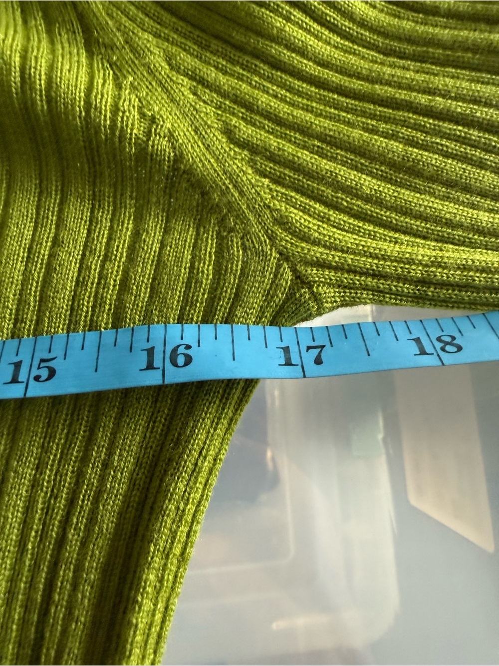 NWOT J.Crew Ribbed Long-Sleeve Crewneck Wool Sweater Pear Green Sz L - Picture 12 of 12